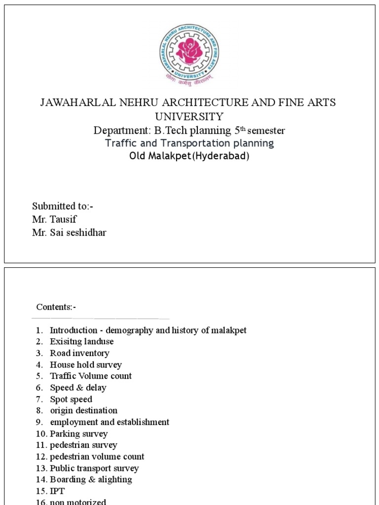 Final Traffic | PDF | Road | Sampling (Statistics)