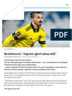 Ibrahimovic: "Jag Har Gjort Mina Mål" - SVT Sport
