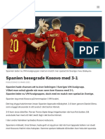 Spanien Besegrade Kosovo Med 3-1 - SVT Sport