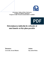 5.determinarea Indicelui de Refracție Al Unei Lamele Cu Fețe Plan-Paralele