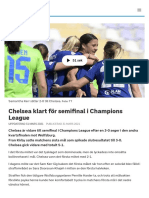 Chelsea Klart För Semifinal I Champions League - SVT Sport