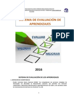 Sistema de Evaluacion de Los Aprenizajes