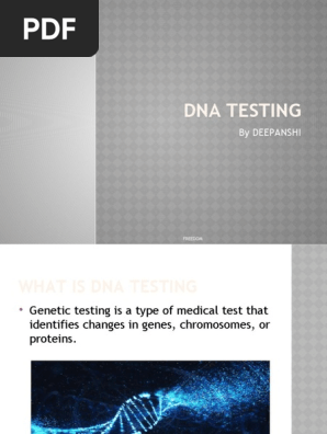Dna testing