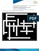 Anexo 4 - Crucigrama Investigación de Accidentes