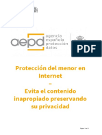 Nota Tecnica Proteccion Del Menor en Internet