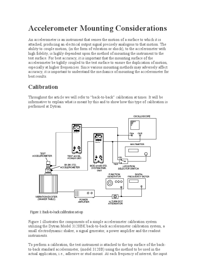 Accelerometers Mounting Considerations Adhesive Accelerometer