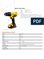 Taladro Inalambrico Bat. Litio - Dewalt Dcd776-c2-b2