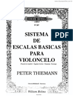 Sistema de Escalas Basicas Para Violoncelo