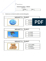 Evaluación de Inglés My Toys 28.10