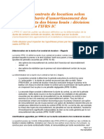 FR France PWC Duree Des Contrats de Location Selon Ifrs 16 Et Duree D Amortissement Des Agencements Des Biens Loues