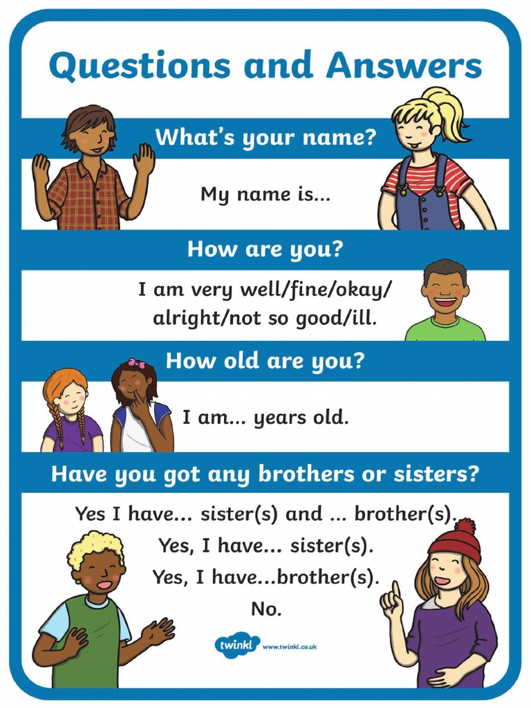 Questions and Answers Poster | PDF