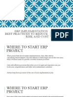 ERP Implementation Best Practices To Reduce Risk and Cost