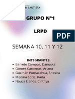 LRPD - Semana 10,11 y 12