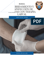 Terapia larval: desbridamiento y desinfección de heridas