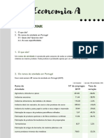 Ramos de atividade em Portugal: evolução, especificidades e setores chave