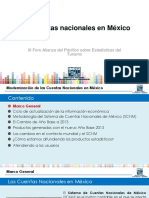 Las Cuentas Nacionales en Mexico 2017