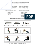 Cuestionario de Conocimiento Sobre Higiene Postural