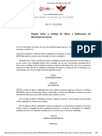 Lei Ordinária 1633 2004 de Viçosa MG Dispõe Sobre o Código de Obras e Edificações Do Município de Viçosa