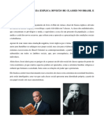 Jessé de Souza explica divisão de classes no Brasil