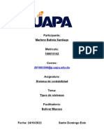 Tarea No.2 de Sistema de Contabilidad