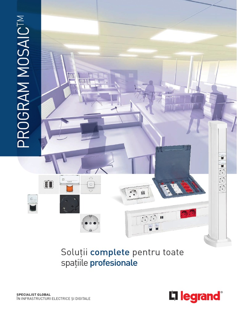 Programmeur Mosaic Pop-Up Legrand - 2x4 Modules, Inox - Pour Installation Électrique Modulaire