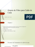 Projeto de Filtro para Caldo de Cana