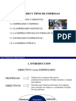 Tipos de Empresas y Empresarios