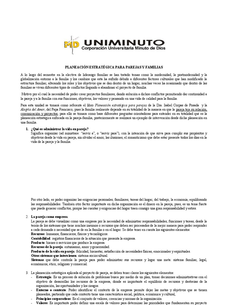 Planeación Estratégica Familiar Efectiva | PDF | Business | Planificación