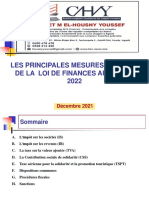 Les Principales Dispositions Loi de Finances Au Maroc 2022