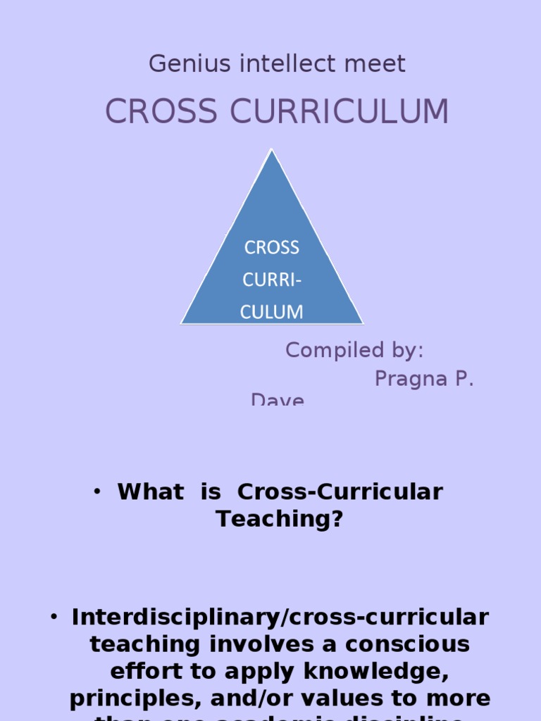 Cross-Curricular Teaching Benefits | PDF