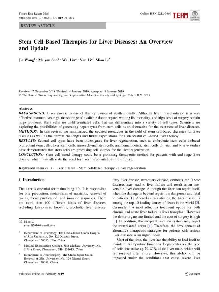 1 B. Teknologi Sel Punca Terapi Hati | PDF | Cell Potency | Stem Cell