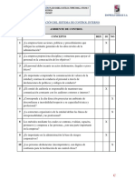 C - Cuestionario de Control Interno