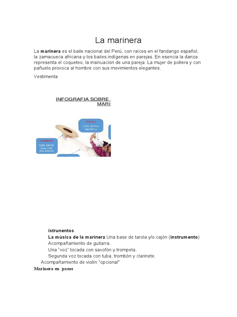 Instrumentos de la Marinera Peruana | PDF