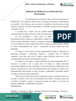 A Ética No Mercado de Trabalho e o Código de Ética Profissional