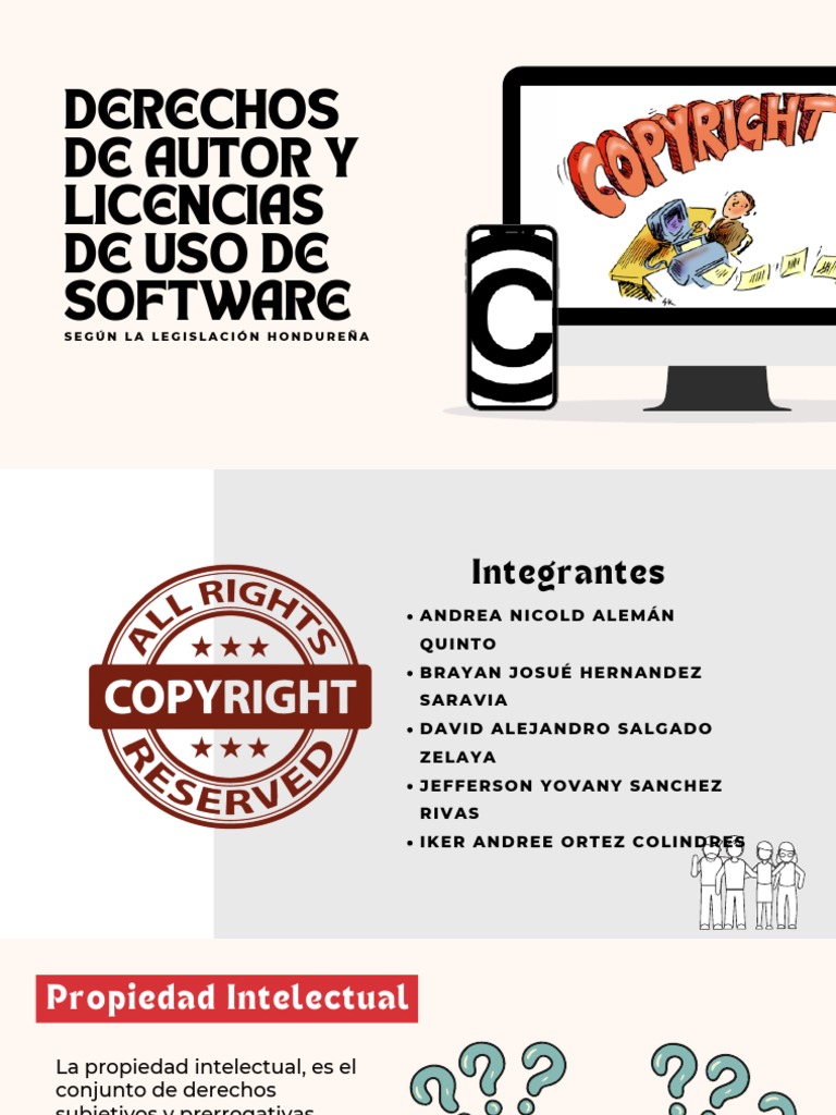 Derechos de Autor y Licencias de Uso de Software | PDF | Propiedad ...