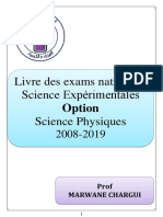 Les Exams Nationaux PC 2008-2019