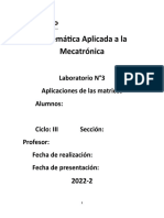 Aplicaciones de matrices en mecatrónica