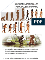 El Proceso de Hominizacion ,Los Primeros Pasos