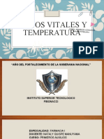 Signos Vitales Y Temperatura: Curso: Primeros Auxilios E Inyectoterapia