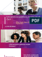 Los Servicios Públicos Locales en El Perú: Abog. Angela Maria Rivera Paucarpura