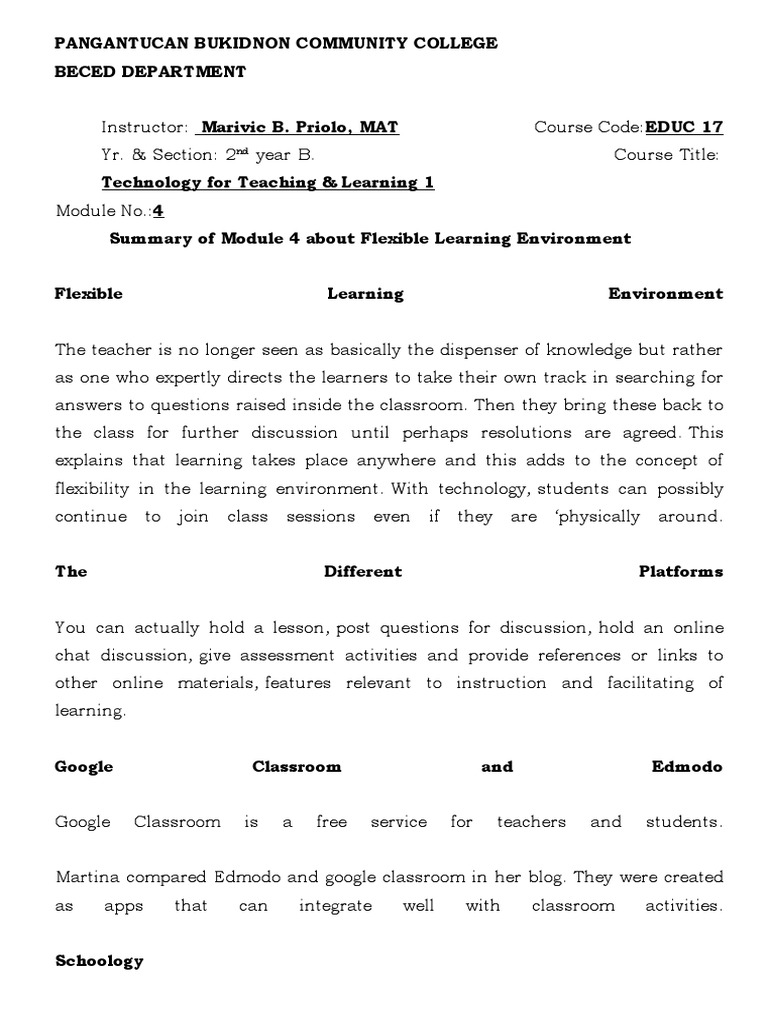 Educ17 Modulesummary | PDF | Career & Growth | Social Science