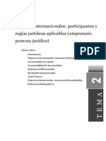 Tema2 Negocios Internacionales: Participantes y Reglas Jurídicas Aplicables (Empresario Persona Jurídica)