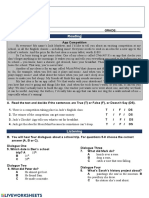 Diagnostic Test Eagles Nest School / 2022-2023: Reading