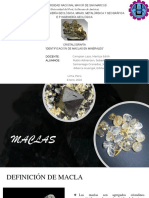 Identificación de macles en minerales