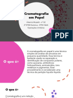 Cromatografia em Papel Técnica Análise Separação