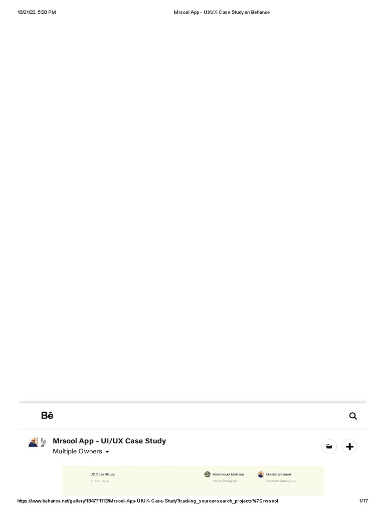 Mrsool App - UI - UX Case Study On Behance | PDF | Technology & Engineering