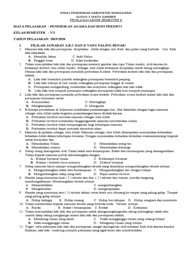 Ajaran Agama Islam untuk Kelas 5 Sekolah Dasar