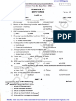 12th Commerce 1st Mid Term Exam 2022 Question Paper Thenkasii District English Medium PDF Download