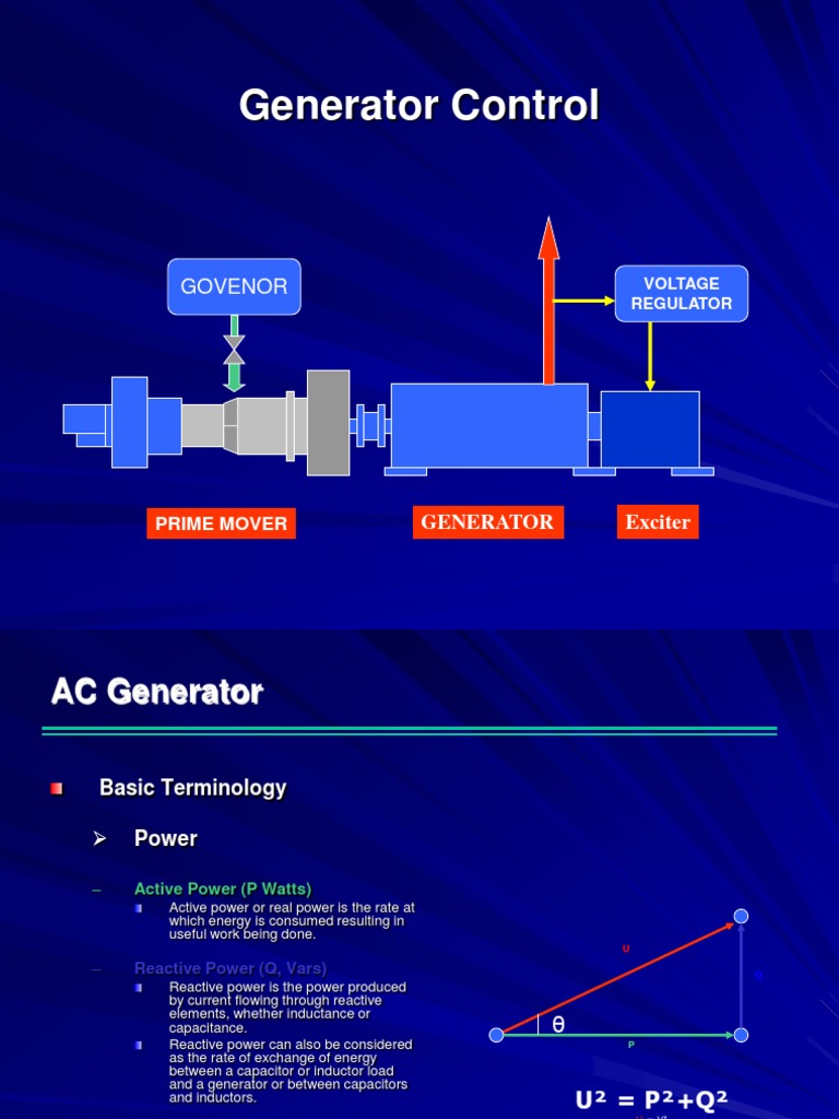 Generator Control PDF Ac Power Electric Generator