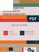 Procedimiento Analítico o Pormenorizado